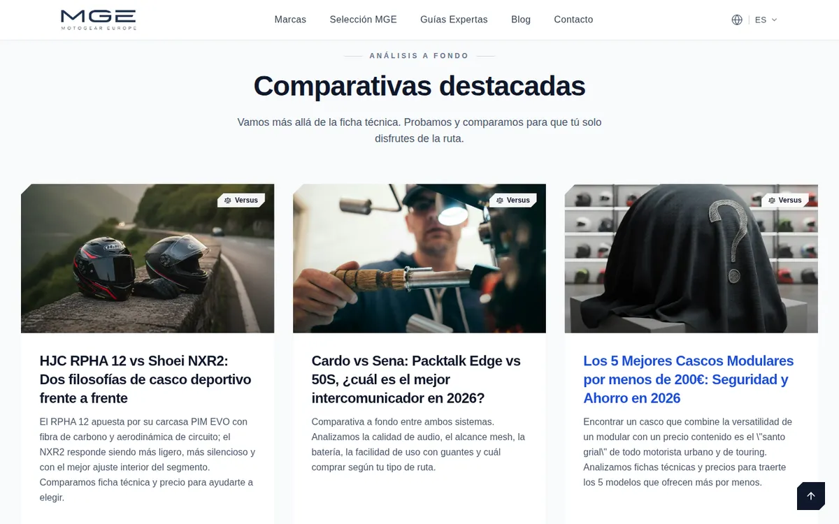 Otra sección de MotoGear Europe