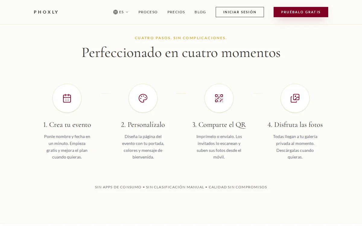 Sección interior de Phoxly